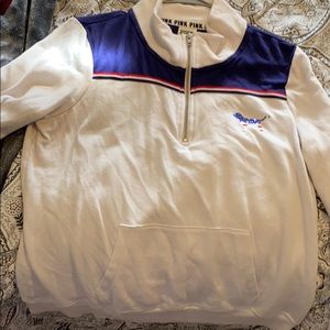 Quarter zip red white and blue VS Pink